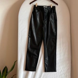 Vegan leather pants